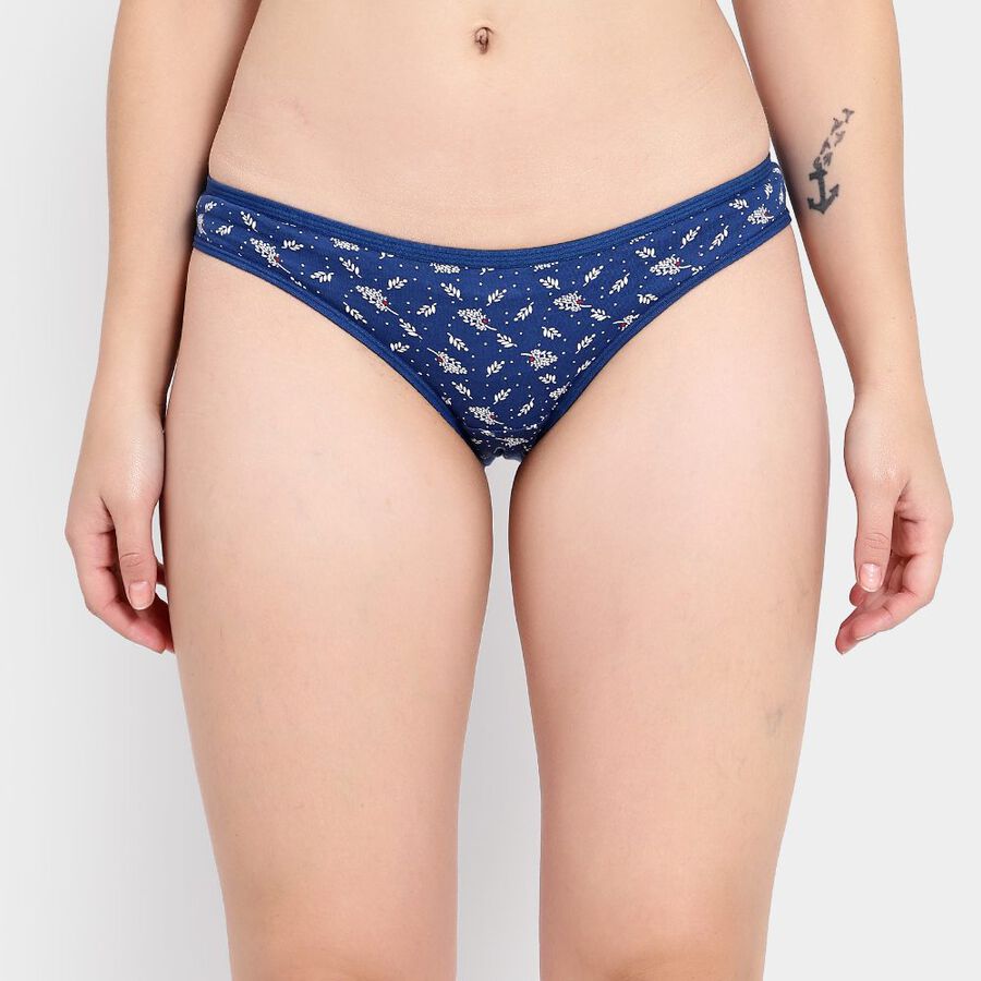 Ladies' Cotton Panty, Navy Blue, large image number null